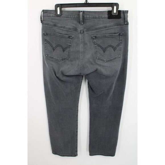 EDWIN ELIN CROP STRAIGHT JEANS Women's Size 29 KNIGHT RYDER GREY WASH - Picture 5 of 8